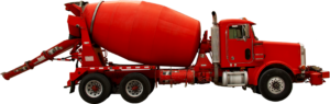Red_cement_mixer_truck